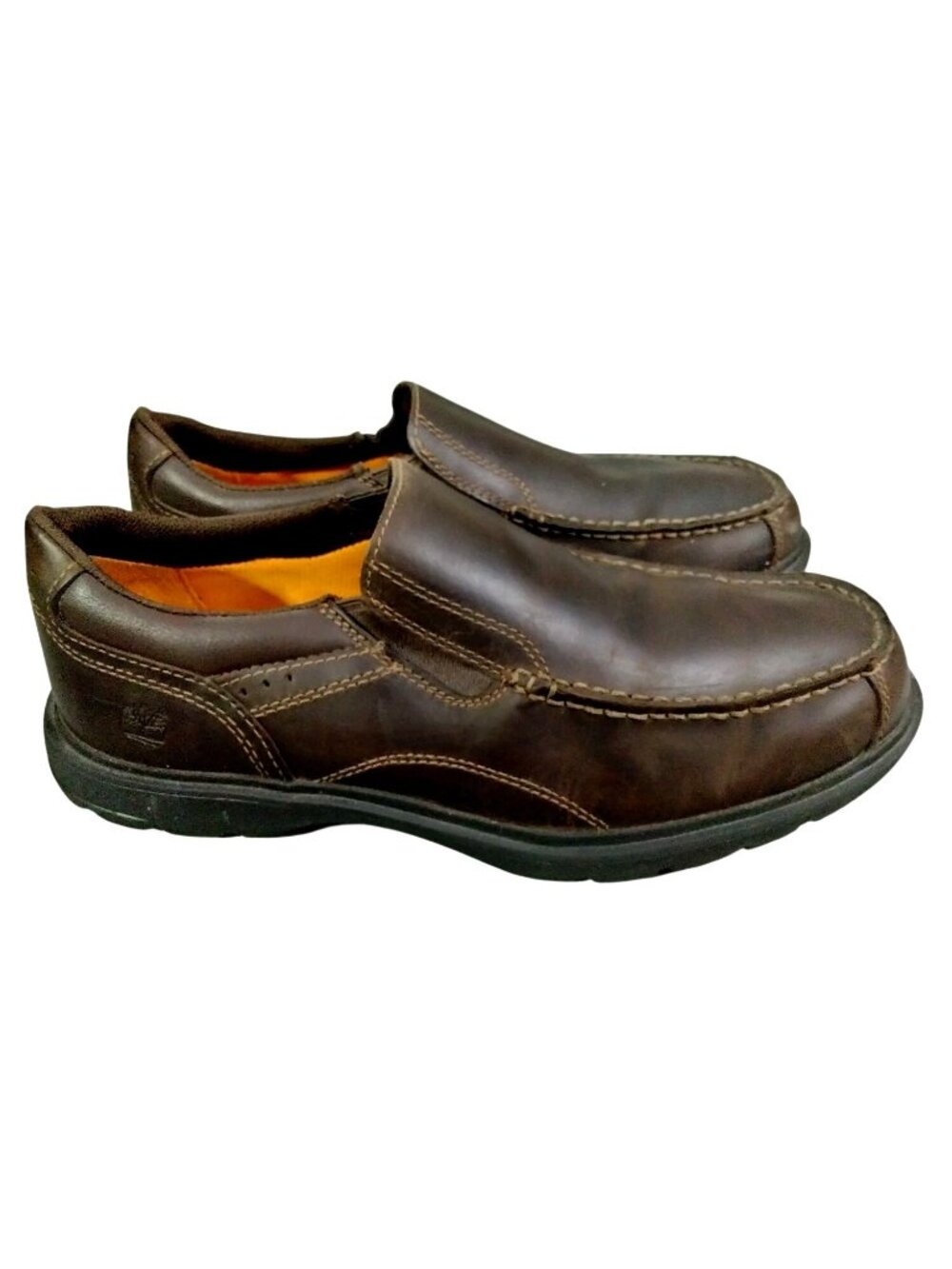 Timberland Shoes Mens 8.5 Earthkeepers Loafers Slip On Flats Brown Leather
